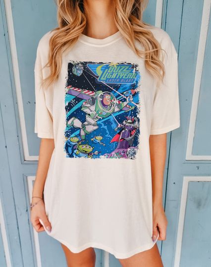 Retro Buzz Lightyear Astro Blasters Shirt, Funny Disney Tee, Toy Story T-shirt