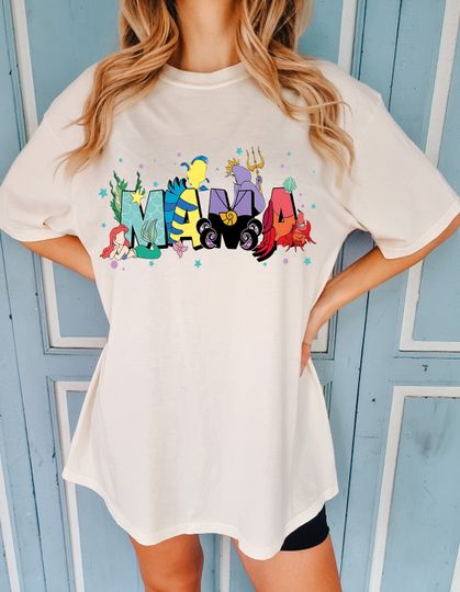 The Little Mermaid Disney Mama Shirt, Disney Mother's Day, Gift For Mom