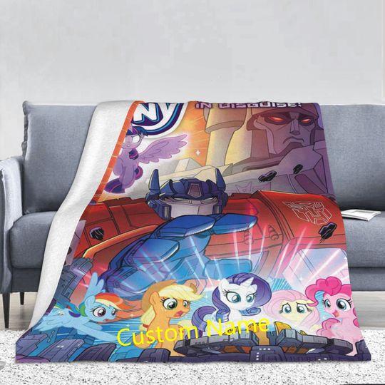 Disney My Little Pony Blanket Custom Name Blanket Baby Girl Boy Fleece Blanket