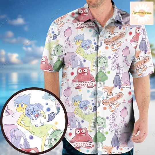 Halloween Inside Out Hawaiian Shirt, Inside Out Characters Shirts, Disneyland Trip