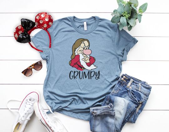 Grumpy  Shirt - Hi Ho tee - Seven Dwarfs shirt - Snow White - Disney shirt
