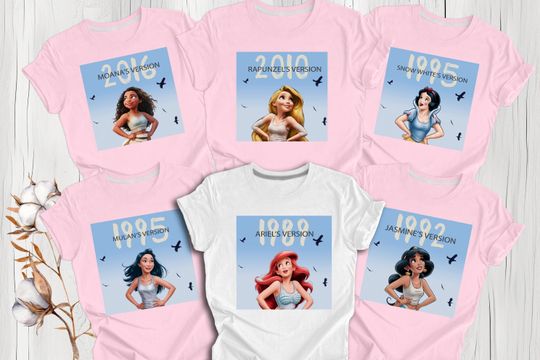 Disney Princess Version Shirt, Disney Princess Eras Tour Shirt, Disney Princess Tour Shirt, Disney Princess Trip Shirt