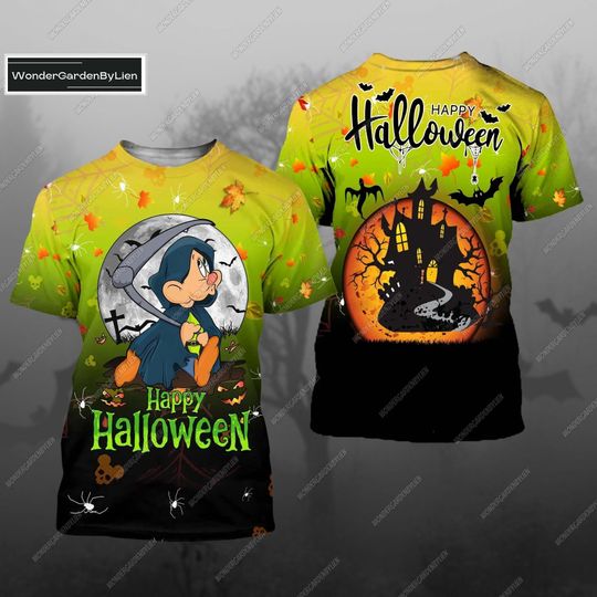 Halloween Dopey 3D Shirt, Disney Dopey Seven Dwarfs Shirt