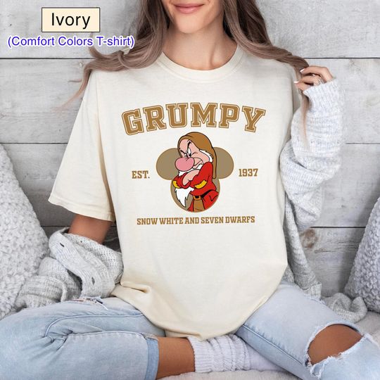 Grumpy Est 1937 Snow White and the Seven Dwarfs Shirt, Disney Family Shirt