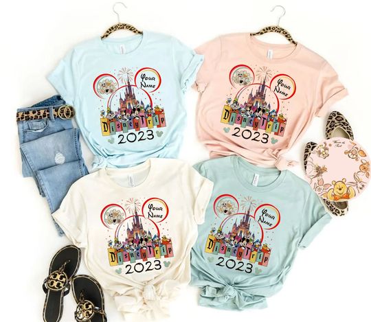 Personalized Disney Trip 2023 Shirt, Magic Kingdom Trip Shirt, Family Trip Shirt