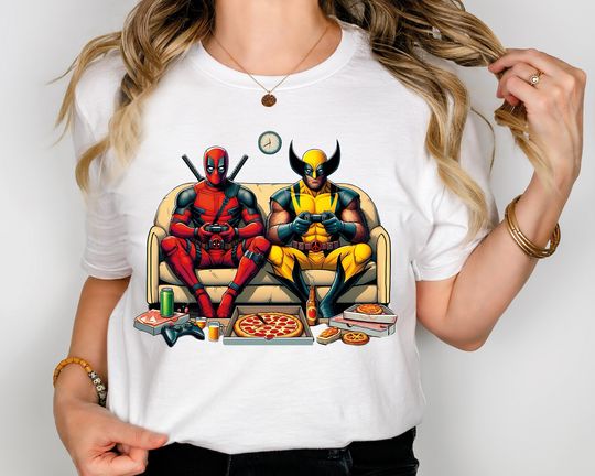 Marvel Deadpool Shirt, Disney Superhero Funny Shirt, Disney Wolverine Shirt