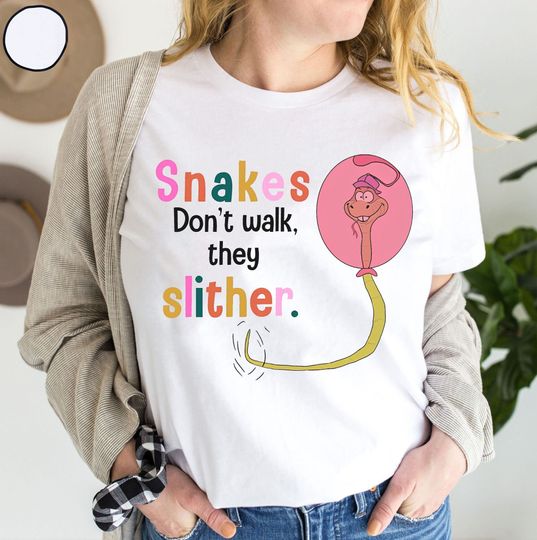 Vintage Disney Robin Hood Villain Shirt, Retro 70S Sir Hiss Snakes Don'T Walk They Slither T-shirt