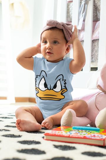 Disney Baby Bodysuit | Angry Donald Duck Onesie | Disney Infant Outfit | Newborn Gift