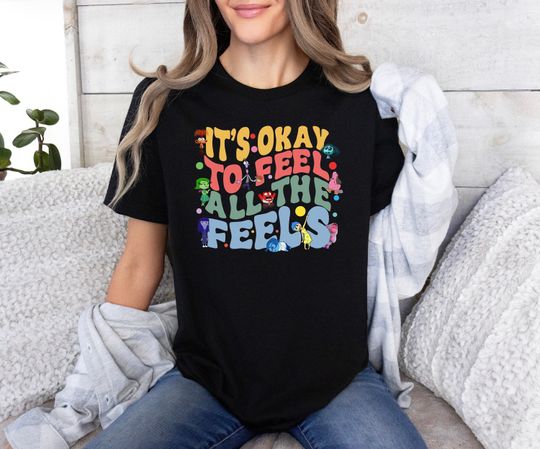Disney Inside Out It's Okay To Feel T-shirt| Disney Family Shirt