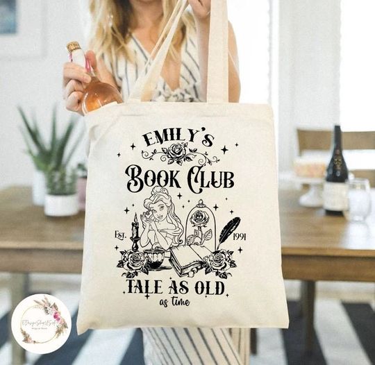 Personalized Disney Book Club Bag, Halloween Party 2024 Gift