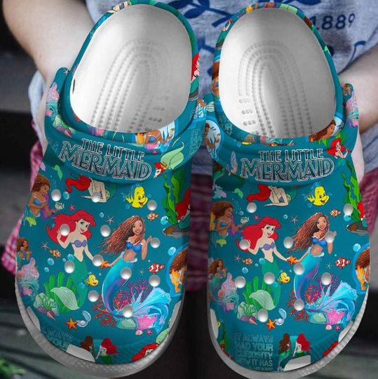 Disney The Little Mermaid Clogs, Disney Clogs