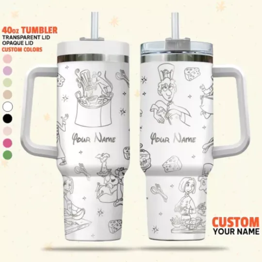 Custom Disney Ratatouille Tumbler, Disney Characters