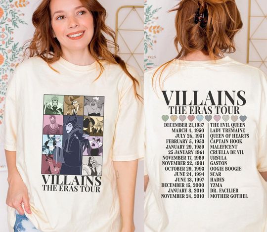 Disneyland Villains Malecifent Eras Tour Shirt, Disneyland Maleficent Villains Shirt, Maleficent Ursula Evil Queen Shirt
