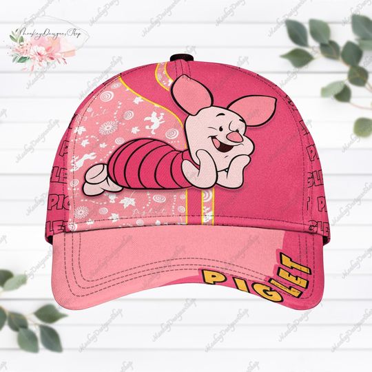Piglet Cap, Piglet Classic Cap, Piglet Baseball Hat, Disney Pooh Piglet Hat