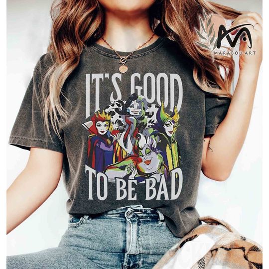 Retro Disney Villains It's Good To Be Bad T-shirt, Evil Queen