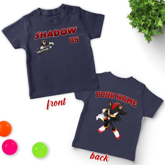 Personalize Sonic Shadow The Hedgehog Shirt, Custom Sonic Shirt, Funny Sonic Party Shirt, Sonic Birthday Gift