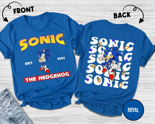 Personalized Sonic Birthday Shirt/Sonic Birthday Boy Shirt/Sonic Shirt/Sonic Hedgehog Birthday Shirt/ Sonic The Hedgehog Shirt