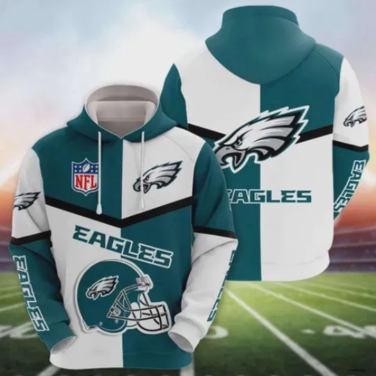 Philadelphia Eagles Hoodie Football Team Fan Gear Pullover