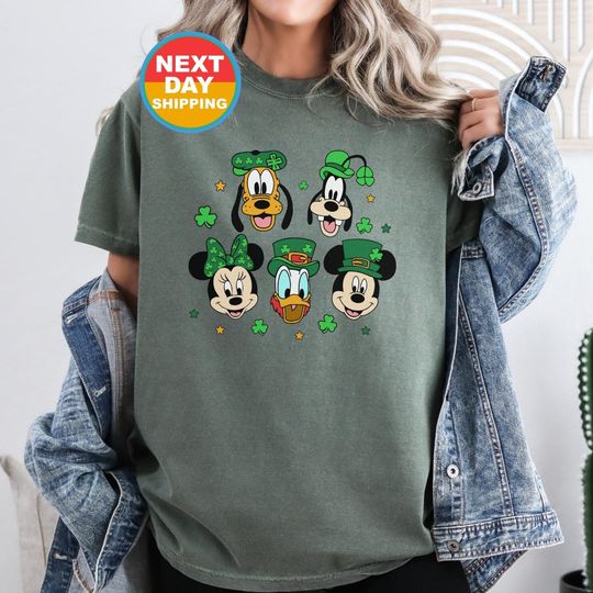 Disney St Patricks Day Shirt, Mickey And Friends St Paddys Shirt, Disney Lucky Shirt, Irish Day Shirt, Green St Patricks Day