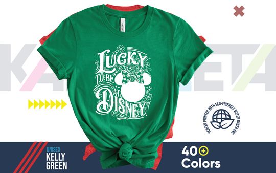 Disney St Patricks, Minnie St Patricks tee, Mickeys St Patricks Tee, Cute Disney Shirts, Disney St Patricks Day Shirts,