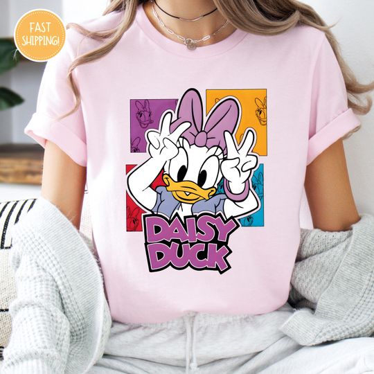 Retro Daisy Duck Shirt, Daisy Duck Trip Shirt, Disney Girl Trip Shirt, Disney World Shirt, Disneyland Shirt, Besties Shirt