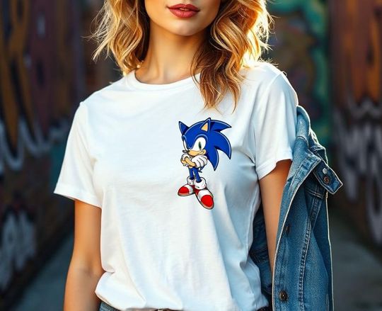 Sonic the Hedgehog Unisex Tee Vintage Gamer Shirt
