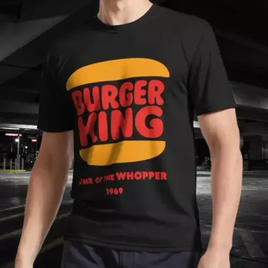 Burger King Home Of The Whopper 1969 Logo Funny Size Mode American T-shirt