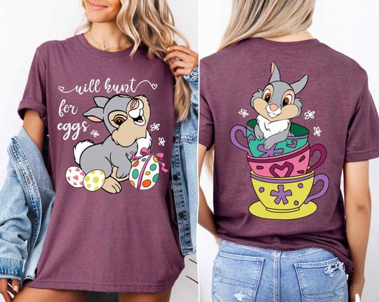 Bambi Thumper Easter Shirt, Disney Easter T-shirt, Bunny Easter Shirts, Disney Easter Trip Shirts, Easter Vibes Tee, Disney Easter Bunny