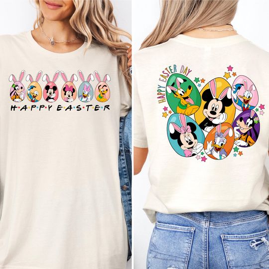 Disney Mickey And Friends Easter Eggs Shirt, Disney Happy Easter Shirt, Mickey Easter Shirt, Easter Day Shirt, Disney Easter Family T-shirt