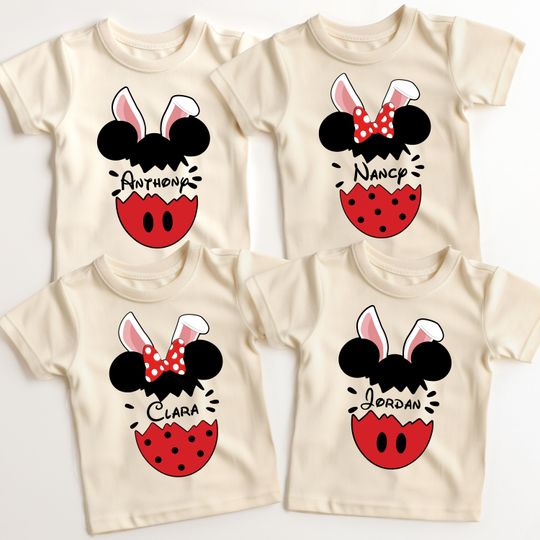 Mickey & Co Bunny Easter Egg Shirt, Disney Easter Sweater, Happy Easter Day Tee, Easter Trip Sweatshirt, Easter Bunny Shirt, Bunny Ears Tee