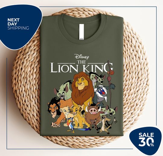 Retro The Lion King Group Characters Shirt | Mufasa Simba Timon Pumbaa | 2024 Trip Outfit | Animal Kingdom Shirt