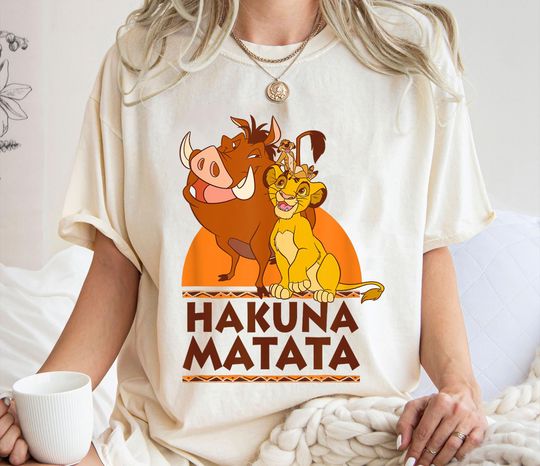 Simba, Timon and Pumbaa Shirt, Hakuna Matata T-Shirt, The Lion King Tee, Disney Family Vacation, Disneyland Trip