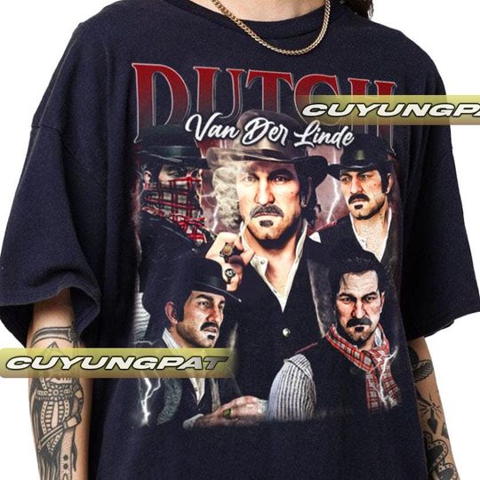 Discover Dutch Van Der Linde Vintage T-Shirt, Gift For Woman and Man Unisex T-Shirt