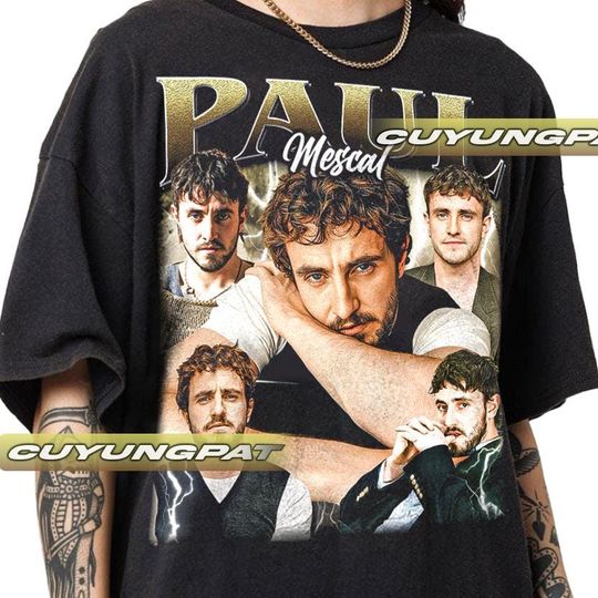 Paul Mescal Vintage T-Shirt, Gift For Woman and Man Unisex T-Shirt