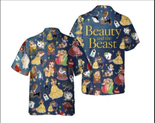 Beauty and the Beast 3D HAWAII SHIRT