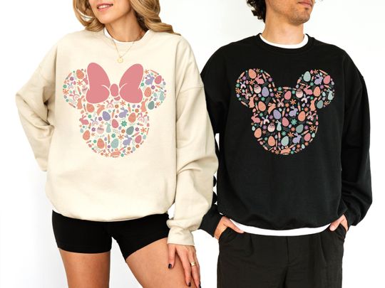 Discover Easter Mickey Minnie Mouse Shirt, Happy Easter Mickey Couple Sweatshirt, Mickey Friends Egg Shirt, Epcot Happy Easter Tee, WDW Easter Tee