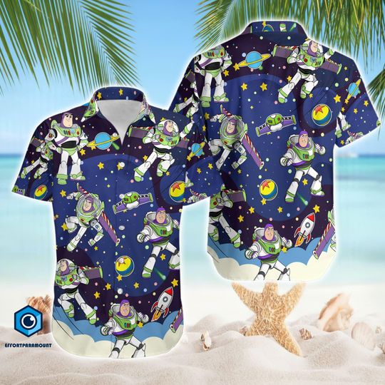 Toy Story Buzz Lightyear Hawaiian Shirt, Woody Hawaiian Shirt, Toy Story Summer Vacation Shirt, Buzz Lightyear Shirt, Family Vacation Shirt