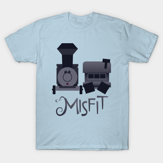 Misfit - Square-Wheeled Caboose Train - Rudolph - T-Shirt