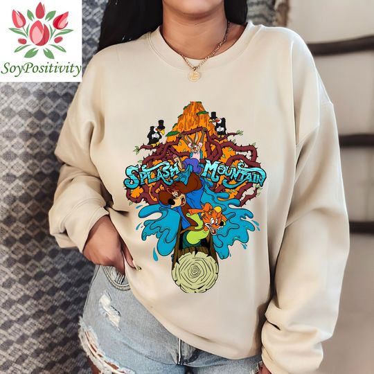 Splash Mountain Vintage Sweatshirt, Disney Family Sweatshirt