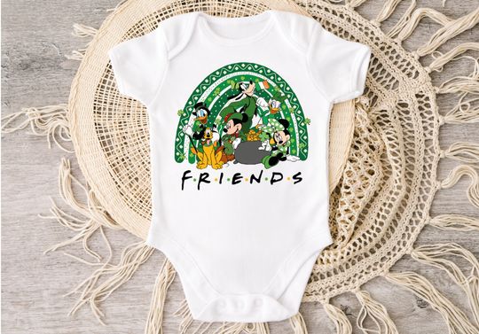 St Patricks Day Onesie, Disney St Patricks Friends Style Toddler