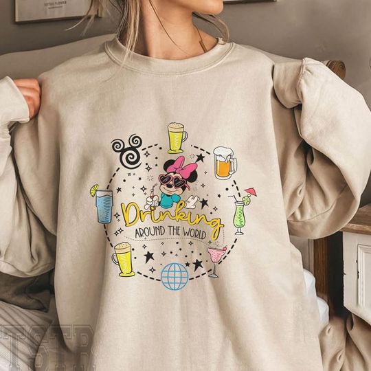 Drinking Around The World Sweathirt, Disney Drinking Team