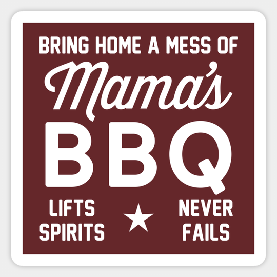 Mama's BBQ - Emmet Otter - Sticker