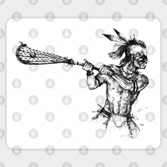 The Founder (Border) - Lacrosse - Sticker