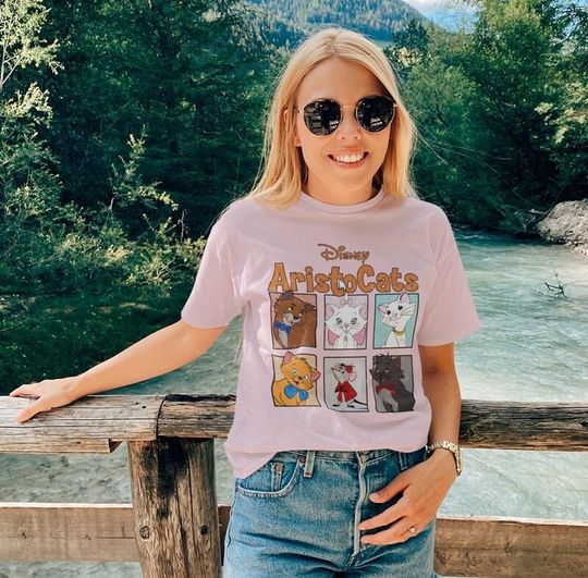 Vintage Disney Aristocats Shirt, Marie Cat Shirt, Disney Cat Lovers Shirt, Disney Animal Kingdom Shirt