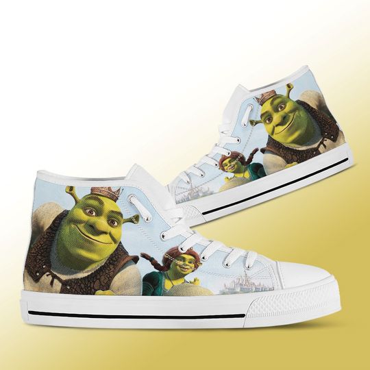 Shrek shoes, Disney 2022 High Top Sneakers
