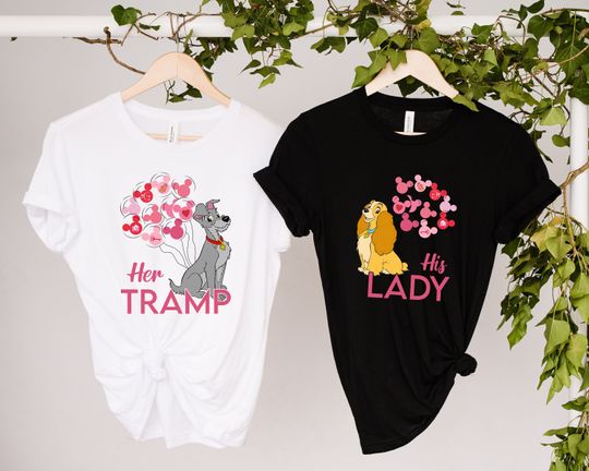 Lady And The Tramp Shirt,Disney Couple love shirt,Disney lady and tramp shirt, magic kingdom shirt