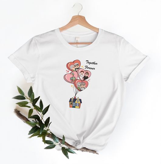 Ellie And Carl Together Forever Shirt, Disney Carl & Ellie Valentine's Day