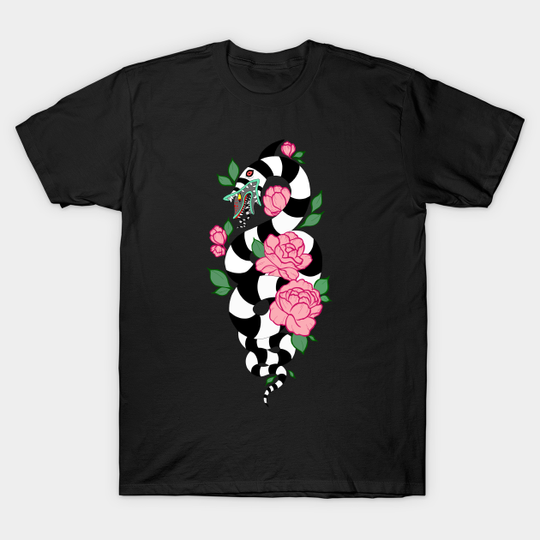 Beetlejuice Sandworm Floral - Beetlejuice - T-Shirt