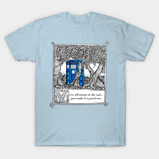We are all stories in the end - Tardis - T-Shirt
