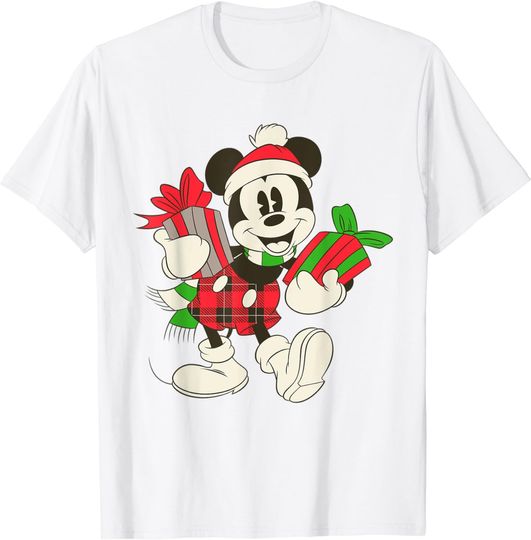 Discover Disney Vintage Mickey Mouse Holiday Gifts T-Shirt